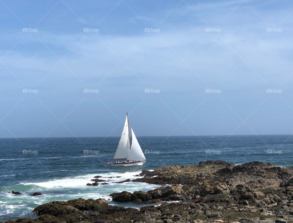 Sailing in Ogunquit, Maine 