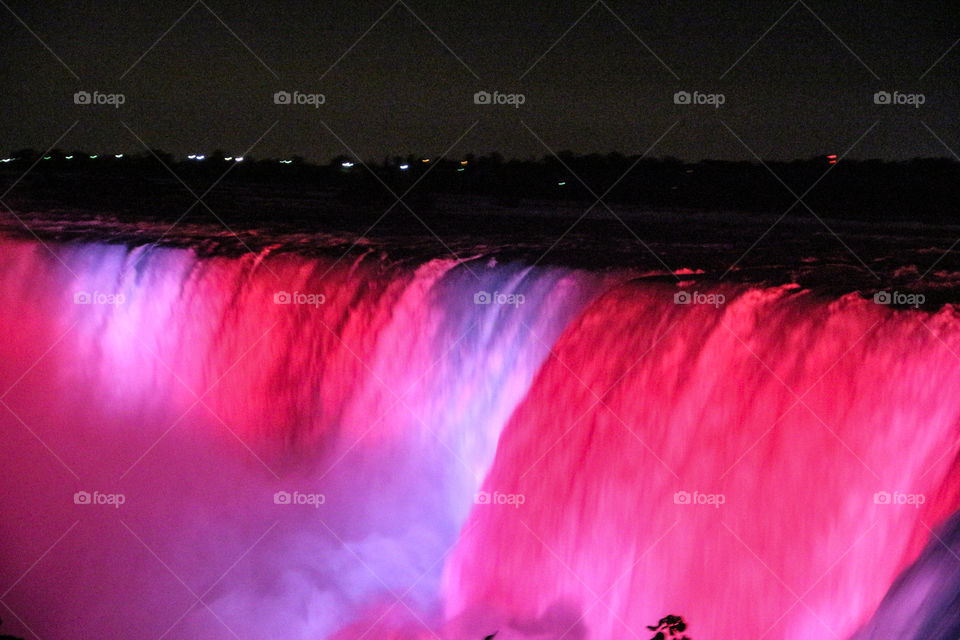 Horseshoe Falls Nightime