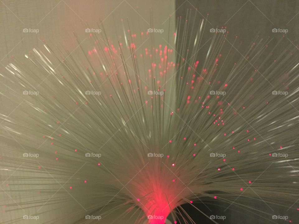 Red and white lights