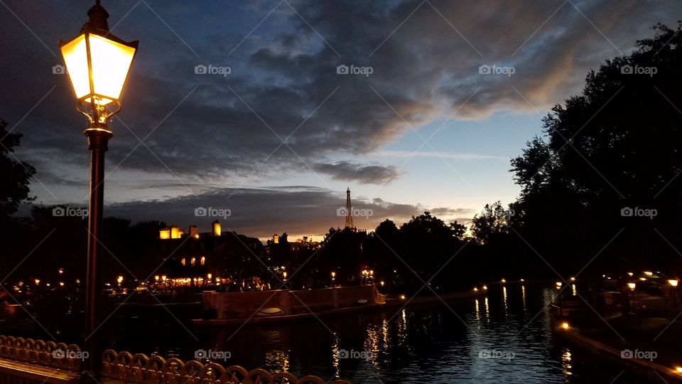 Sunset in Paris, Florida