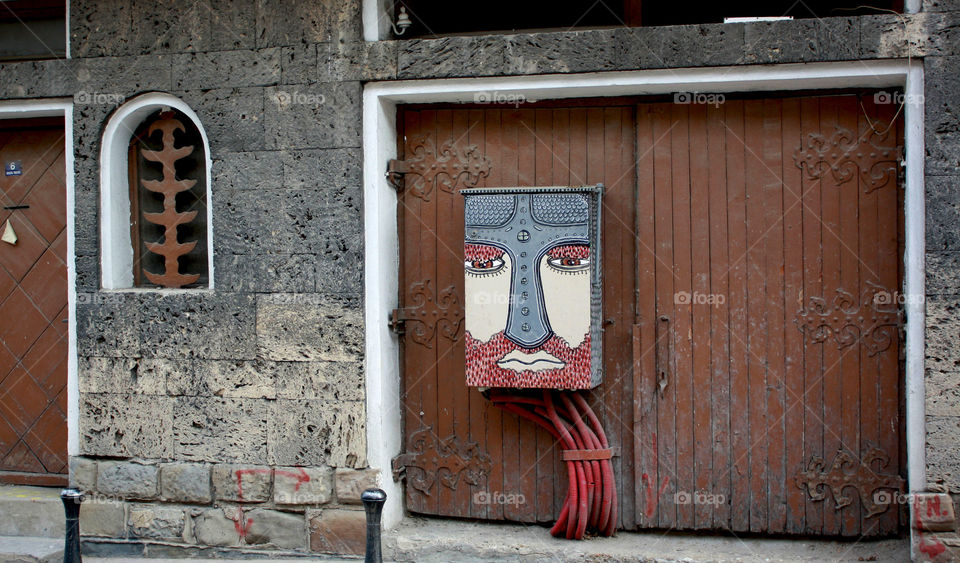 Street art in Veliko Turnovo, Bulgaria.