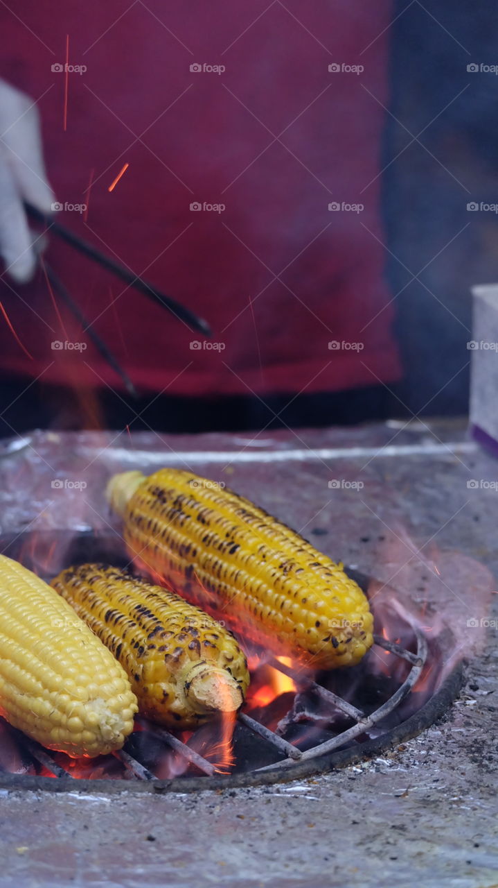 smoky roasted corn for snack