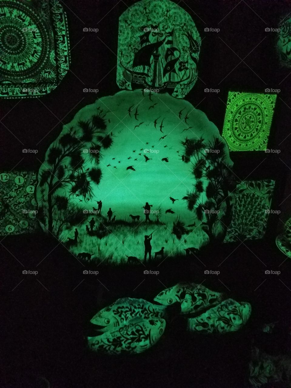 artistic pottery that glows in the dark in Cappadocia Turkey