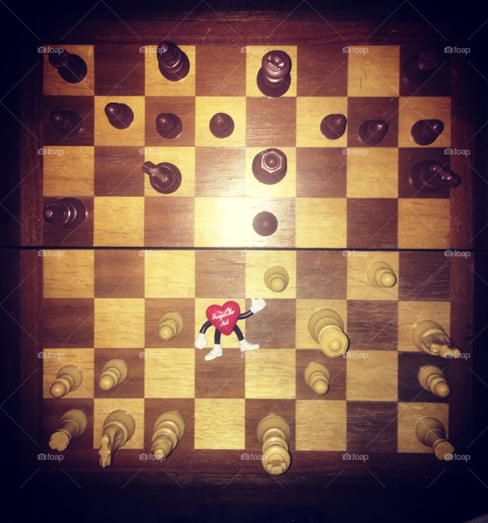 Chess love compete 
