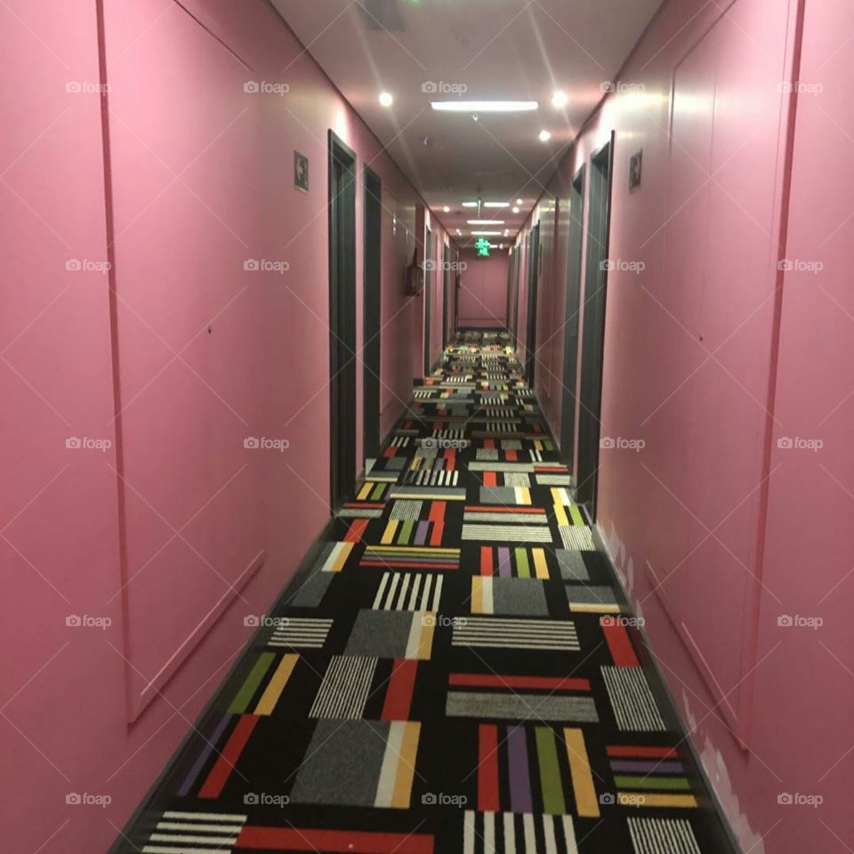 The hall of apartment.