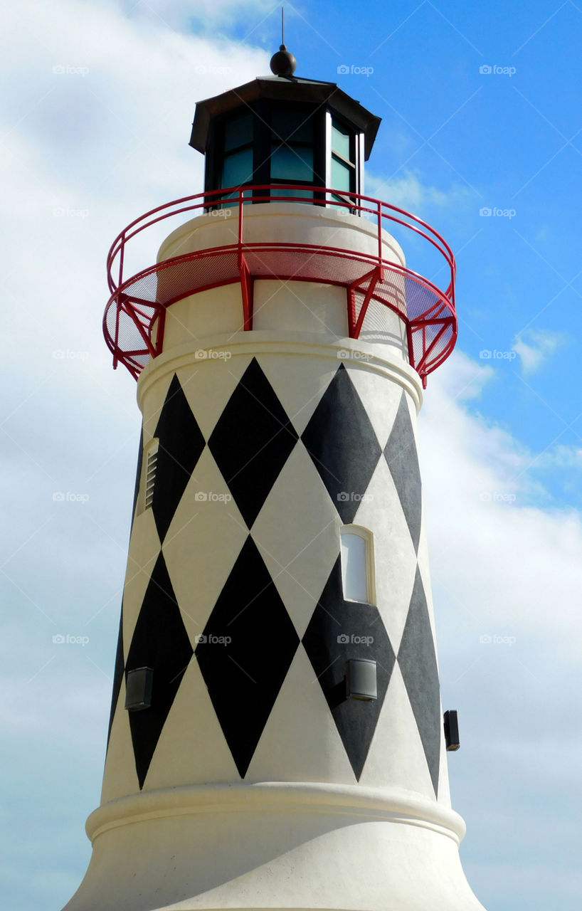 Close-up of lighthouse