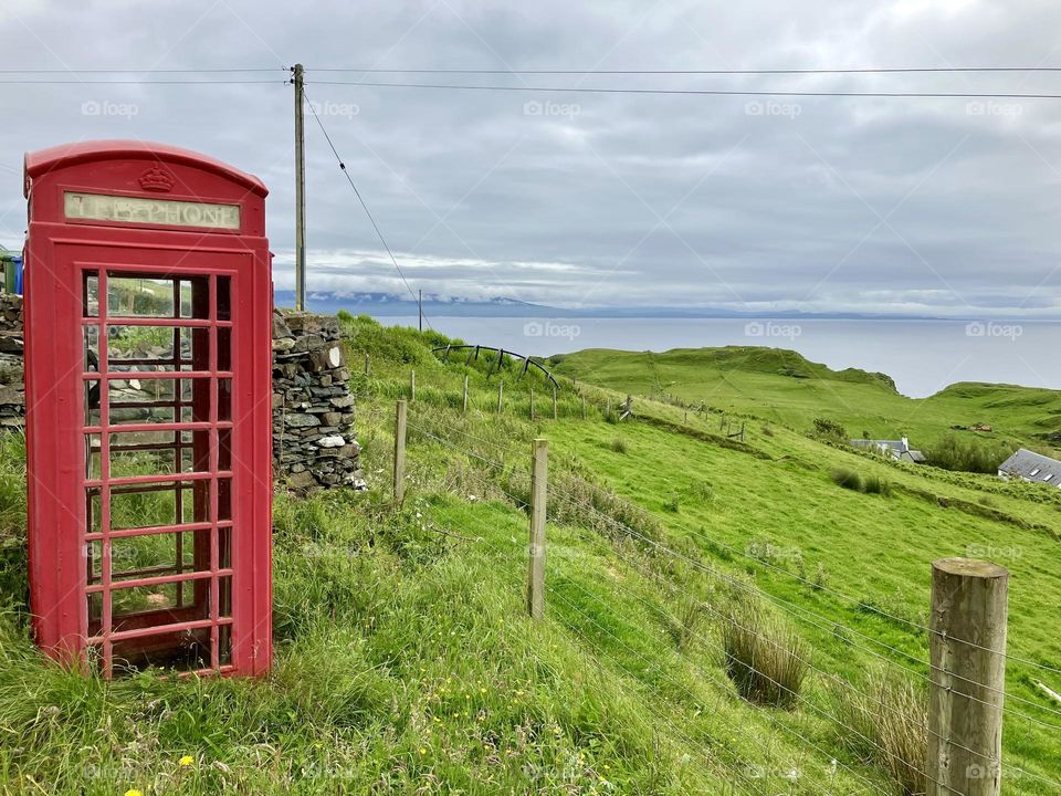 Isle of Skye … old red telephone box 