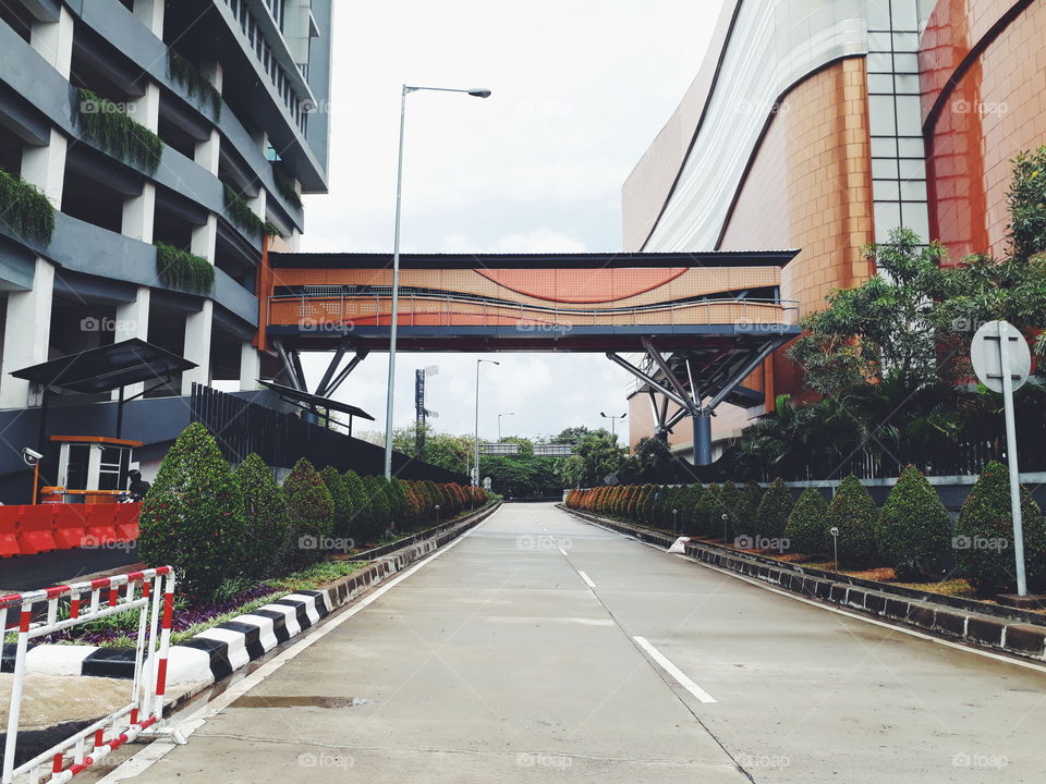 Bridge. Btwn. M Gold Tower & Grand Mall Metropolitan. Bekasi. Indonesia.