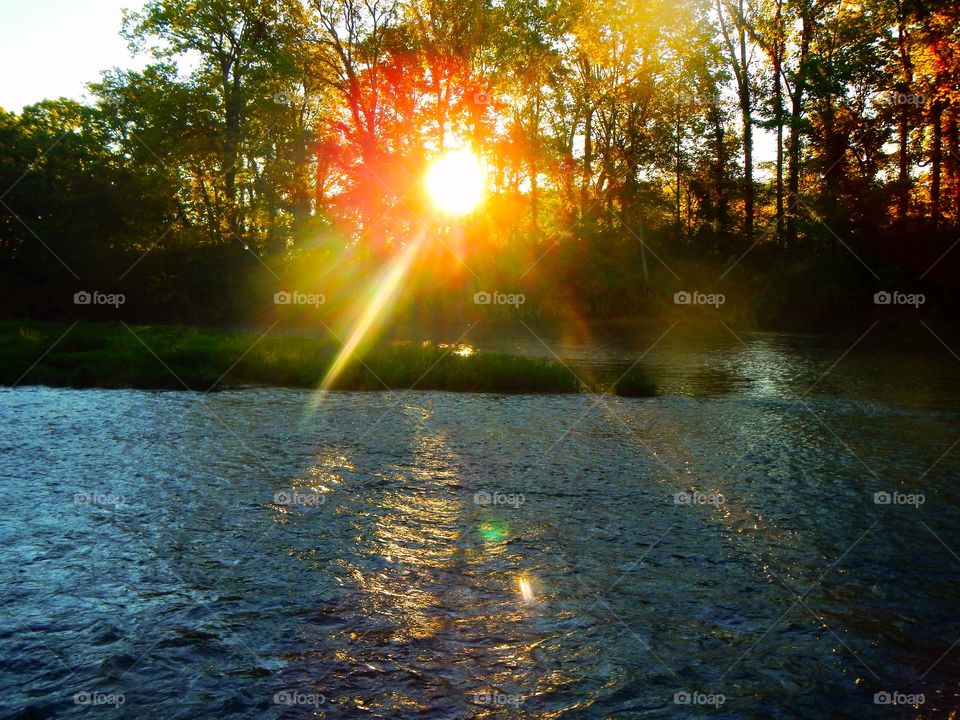 Sunrise view in Indiana 