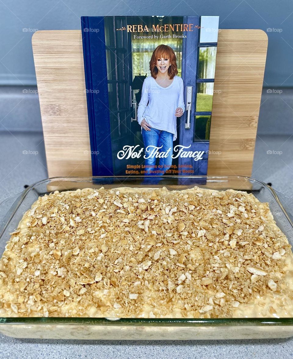 Making recipes from Reba McEntire’s Not That Fancy cookbook, Mac and cheese recipe from Reba McEntire’s cookbook, Reba’s new cookbook