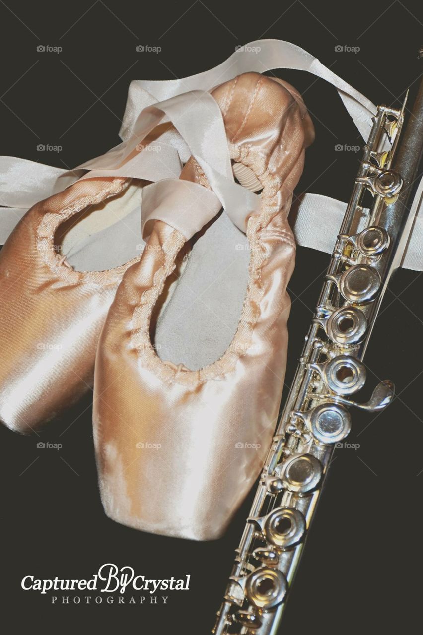 Ballet shoes with Flute

