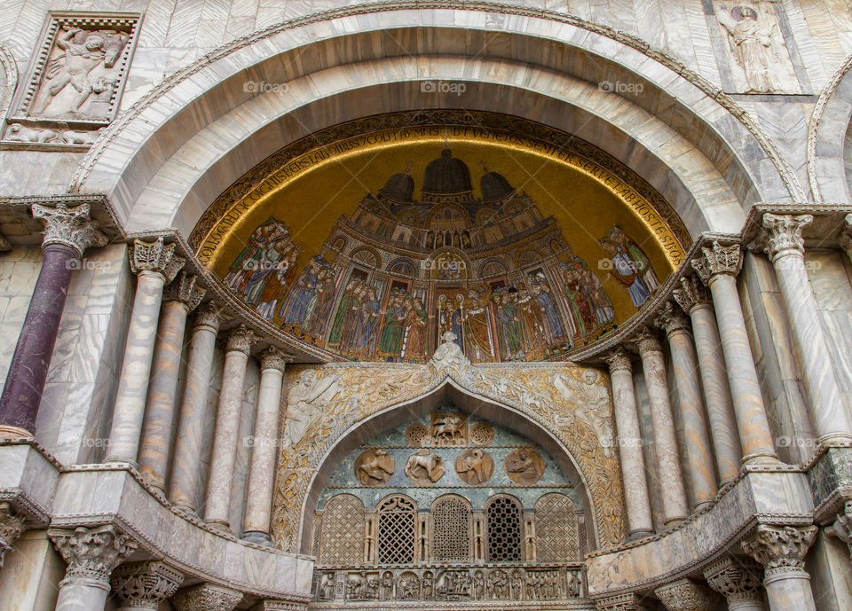 Entrance to St Marc's cathedral