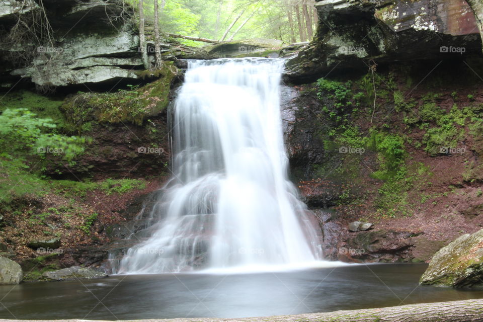 Cascading waterfall