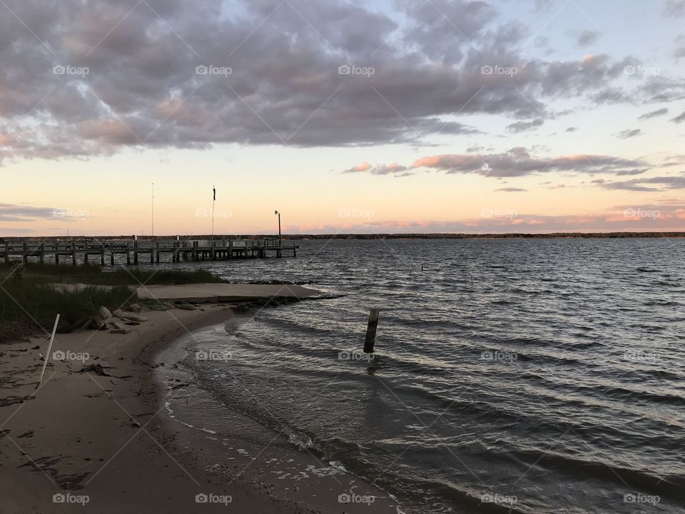 River beach