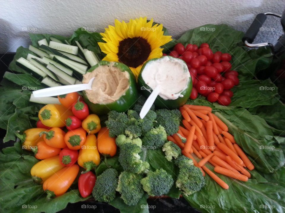 veggie tray at my bbq