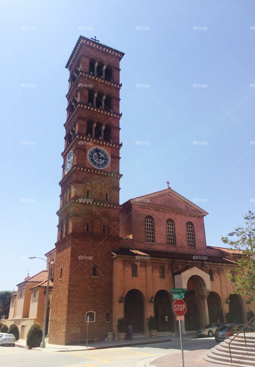 Low angle view of church