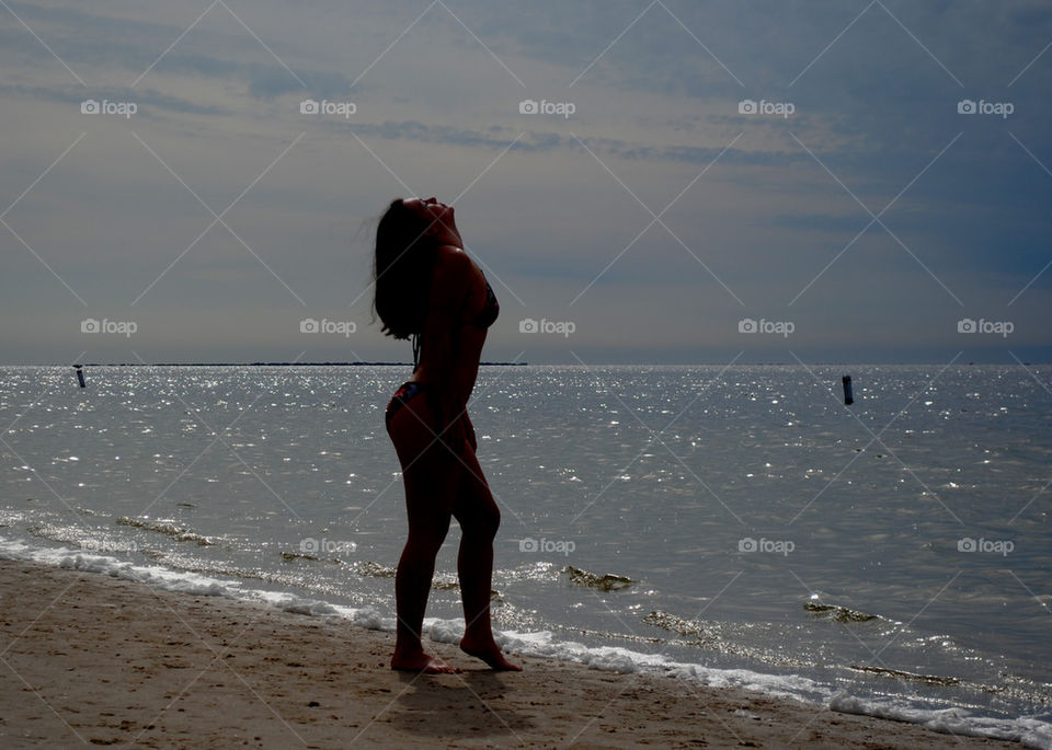 girl on Sunset Beach