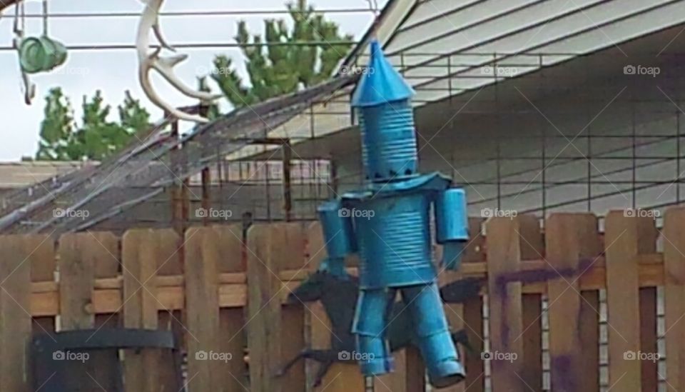 Blue tin man