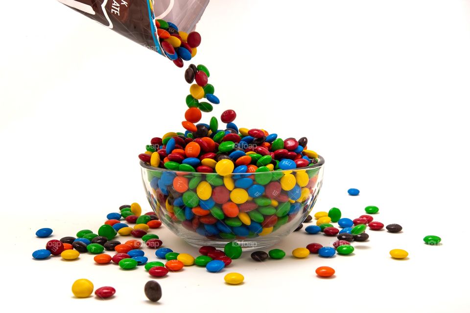 A bowl of candy