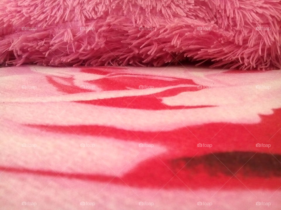 Pink color bedsheets