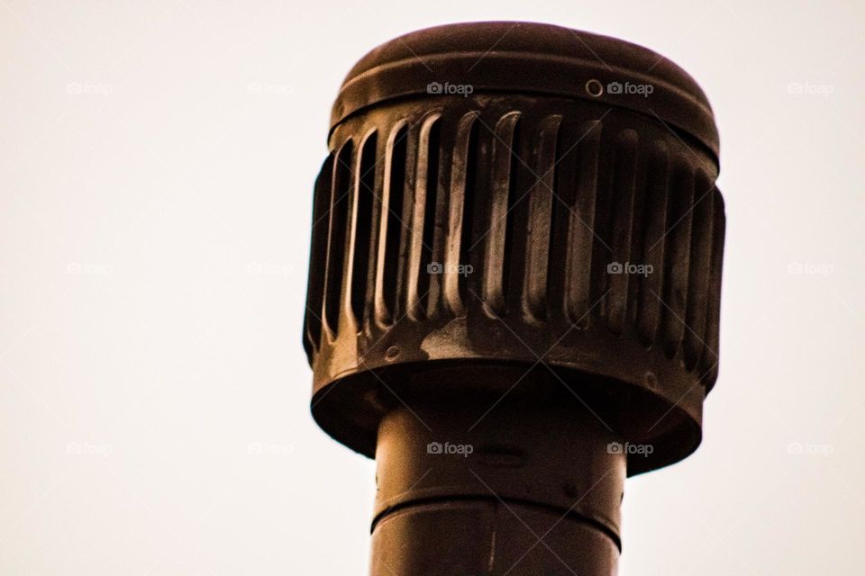 rooftop vent in the sunlight