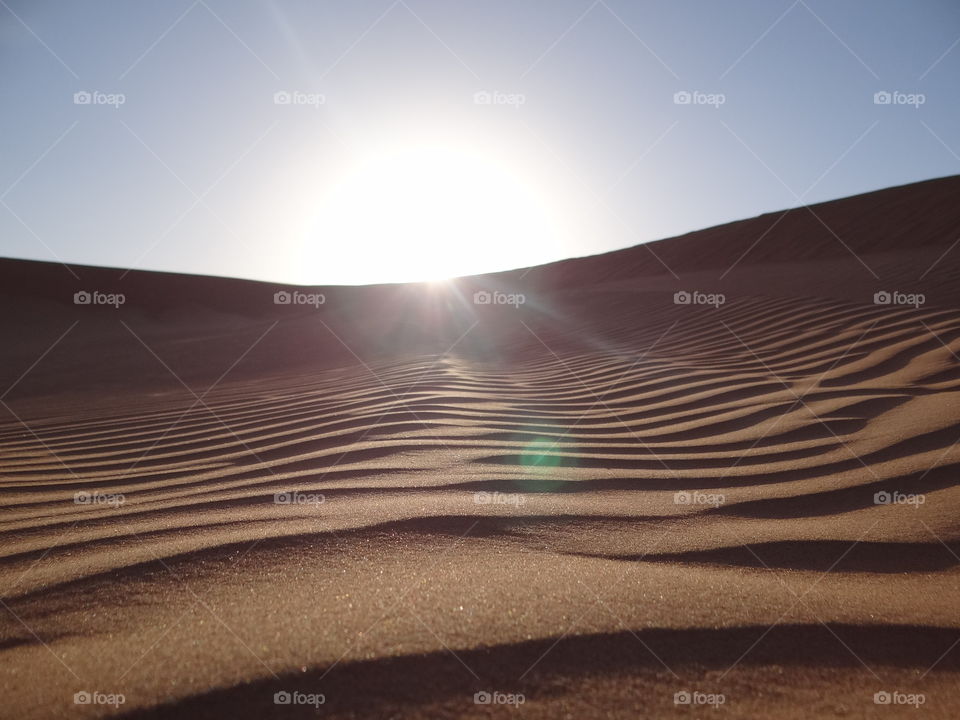 Sunlight on sand