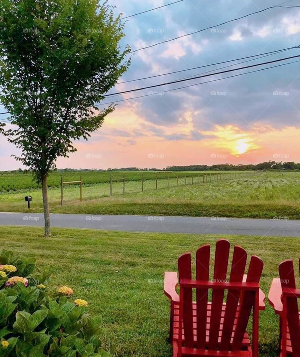 Sitting country side