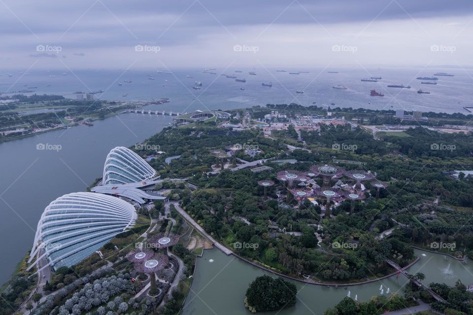 bird's eye view of the city