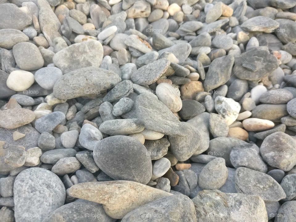Beach pebbles south coast of Spain