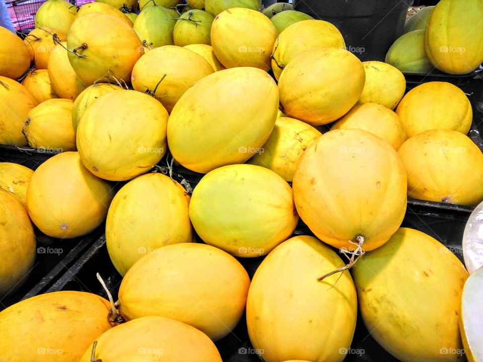 Golden Cucumber (Timun Mas) is Indonesian fruit.