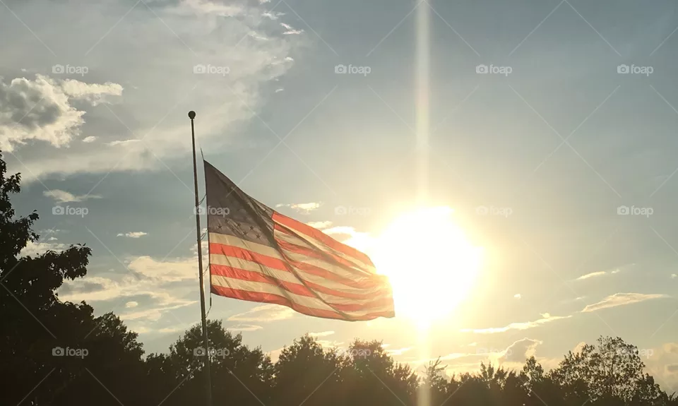 American sunset - Cleveland, Ohio 