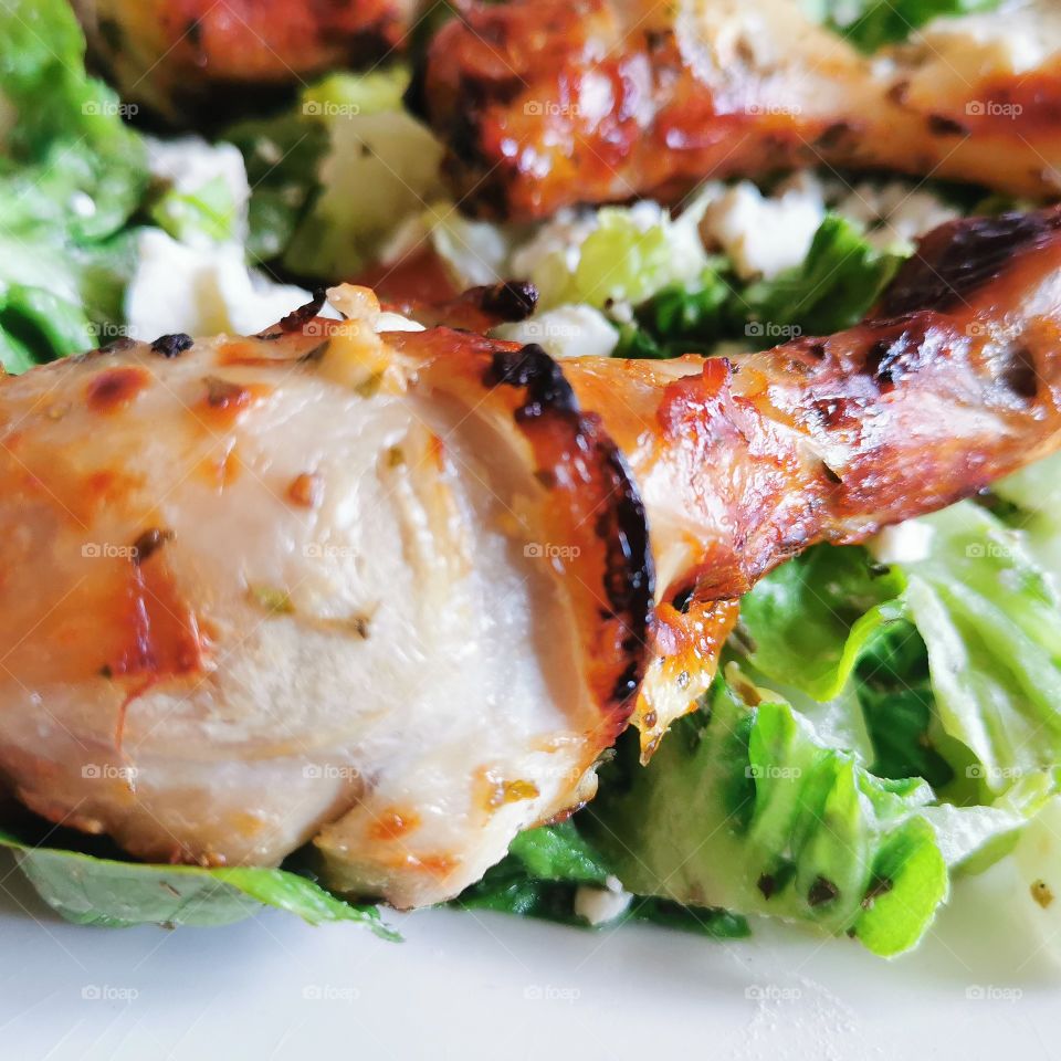Delicious Greek Style Chicken and Salad