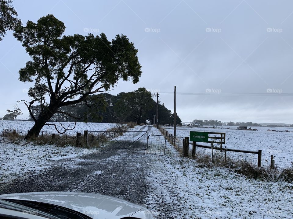  Snowing in Ballarat 