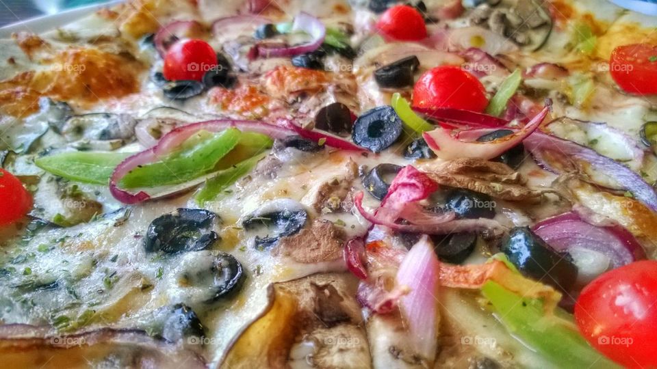 Pizza, Vegetarian,