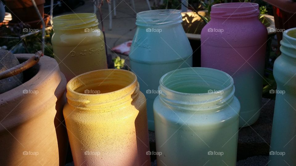 Garden Glass Jars