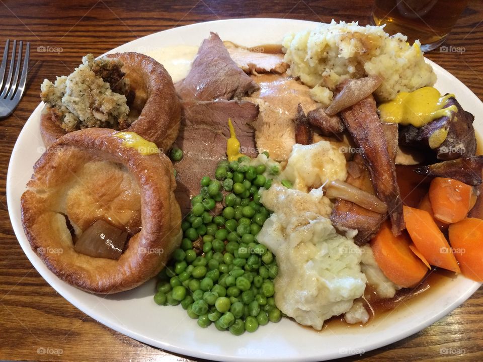 English Sunday roast 