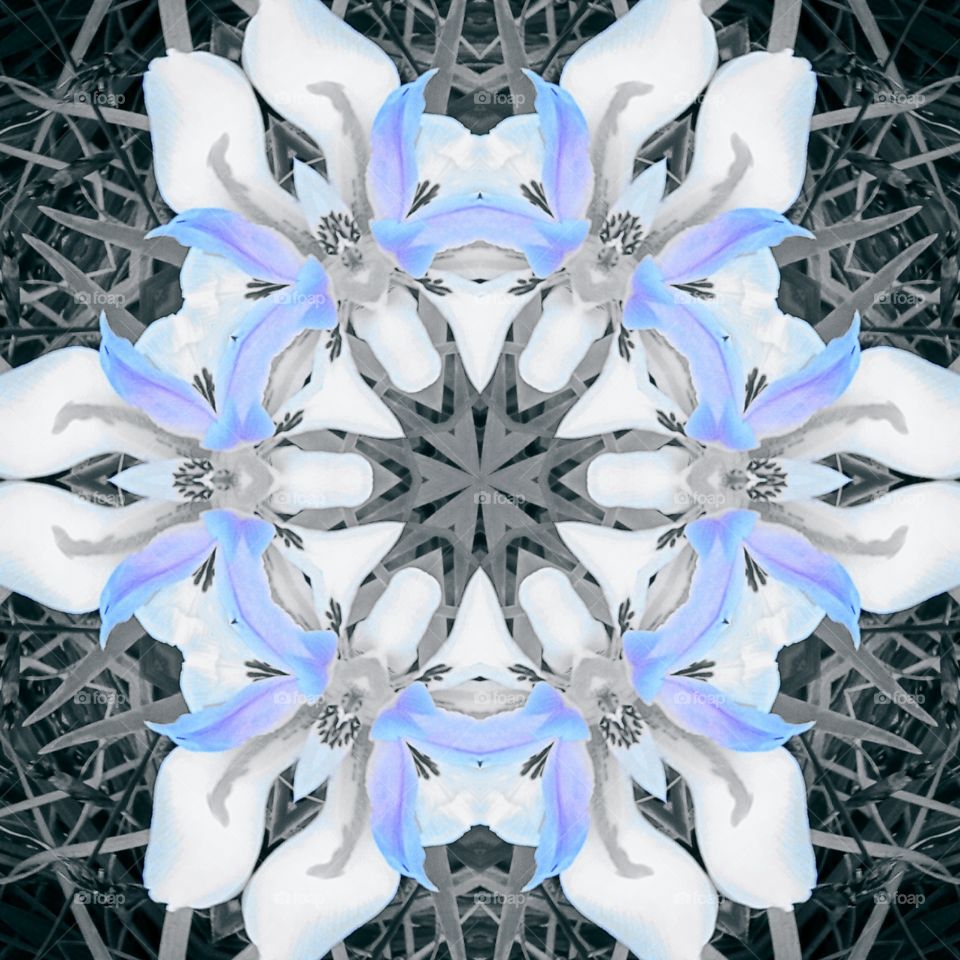 blue filter kaleidoscope