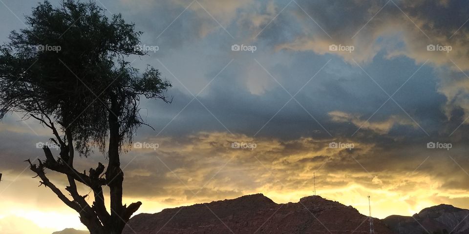 Bolivian sunset