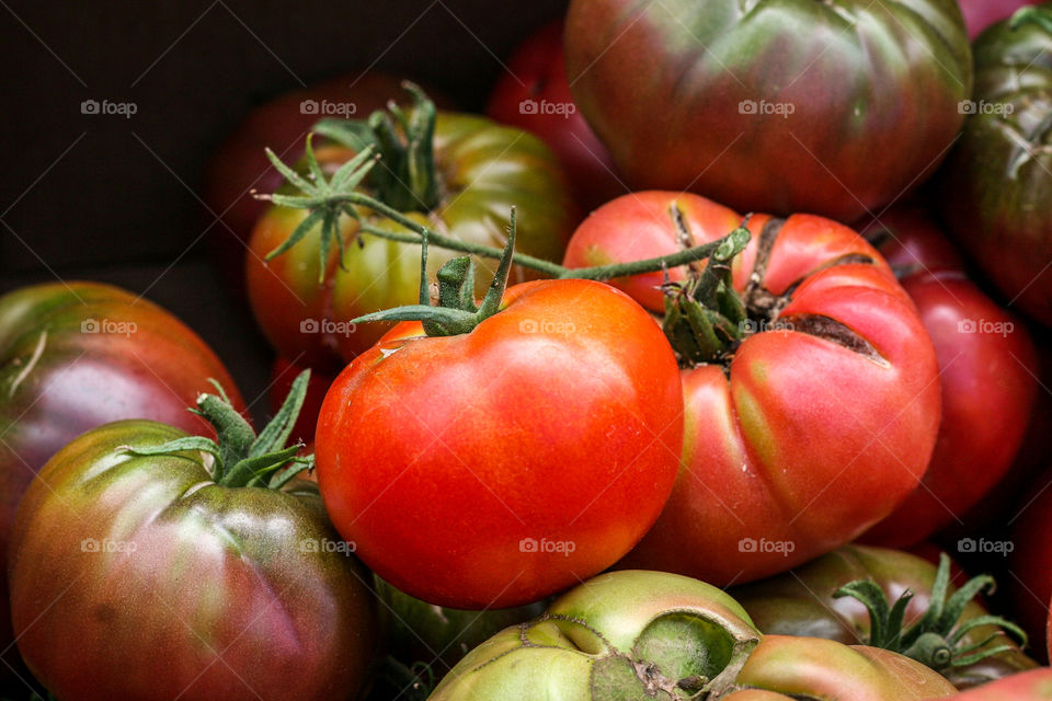 Summer fruit- tomatoes heirloom 