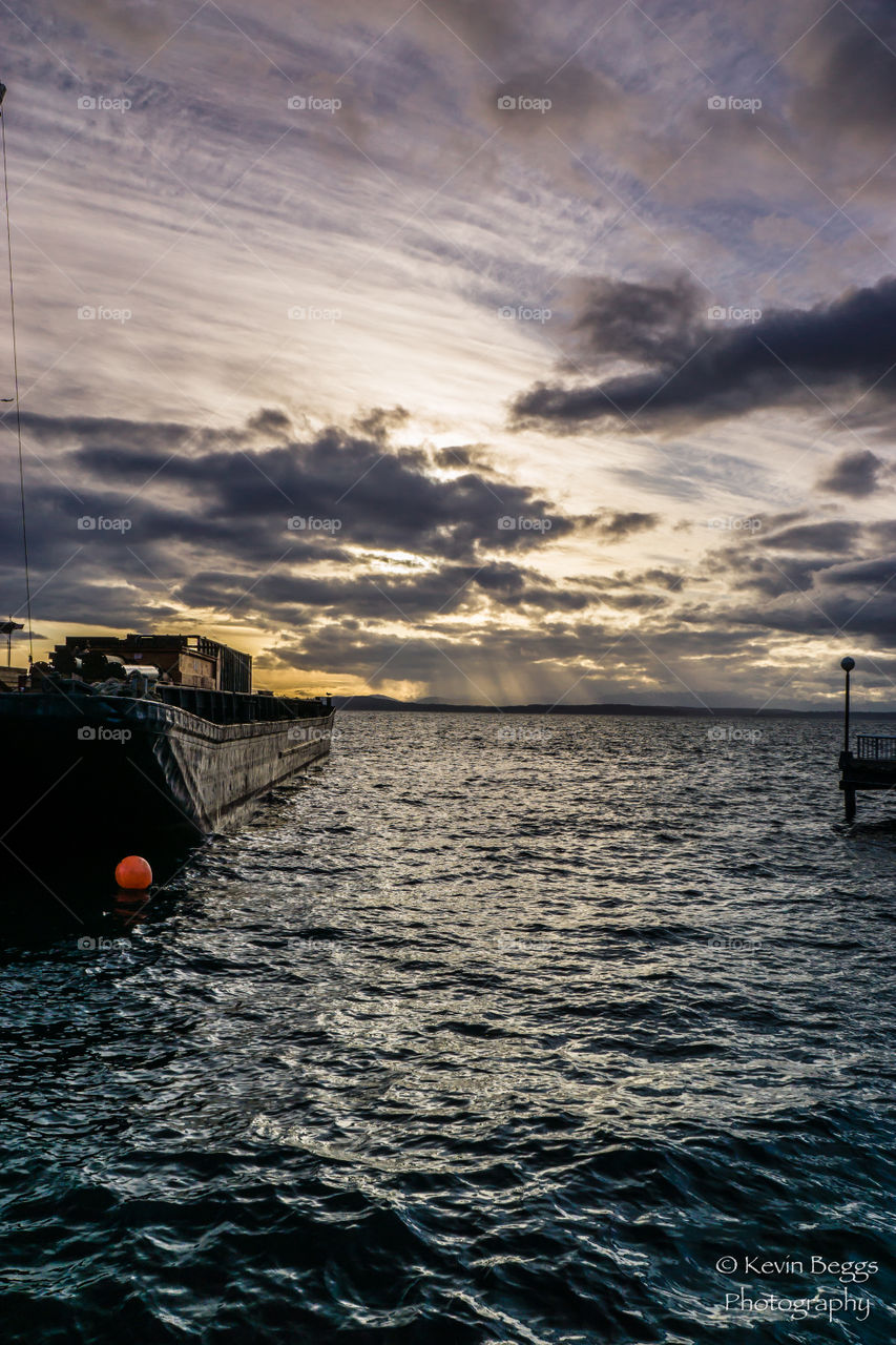 Barge Sunset