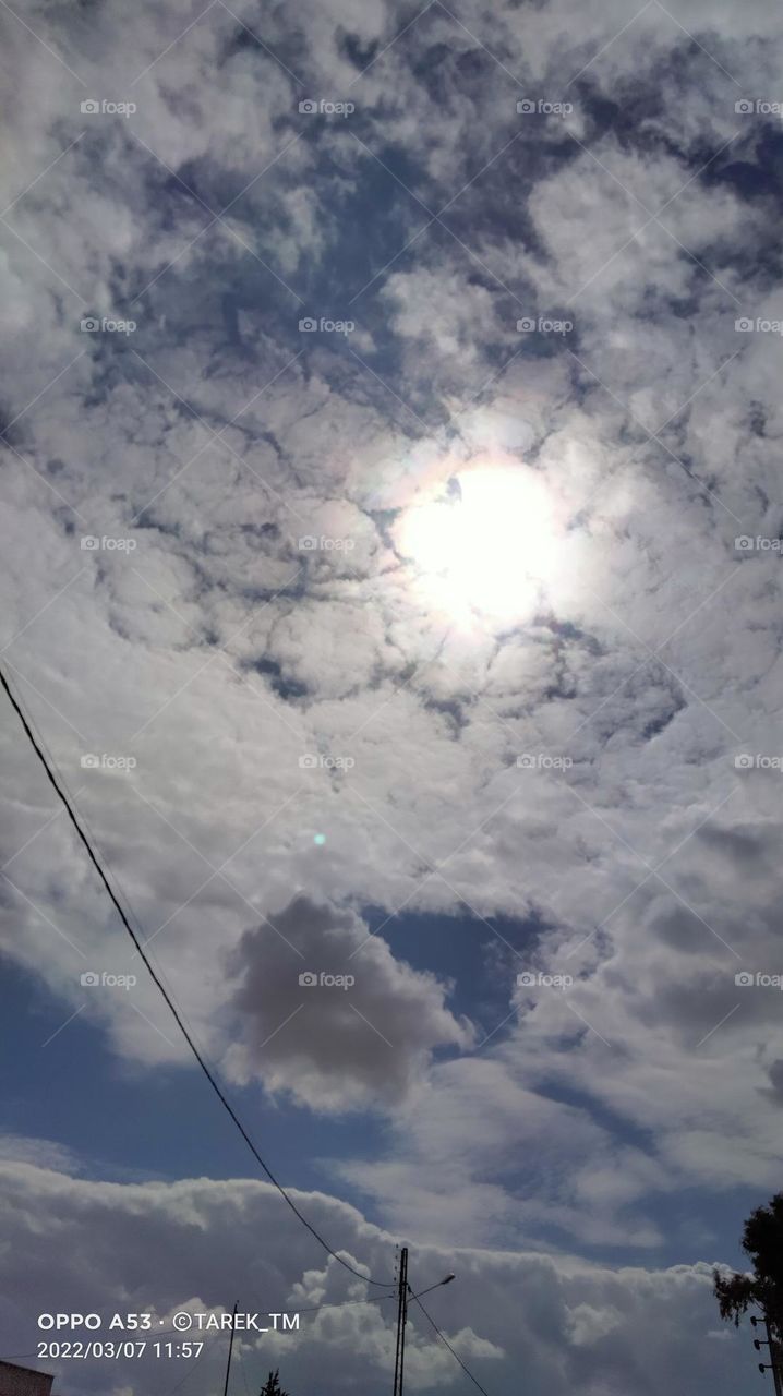 Beautiful sky with clouds