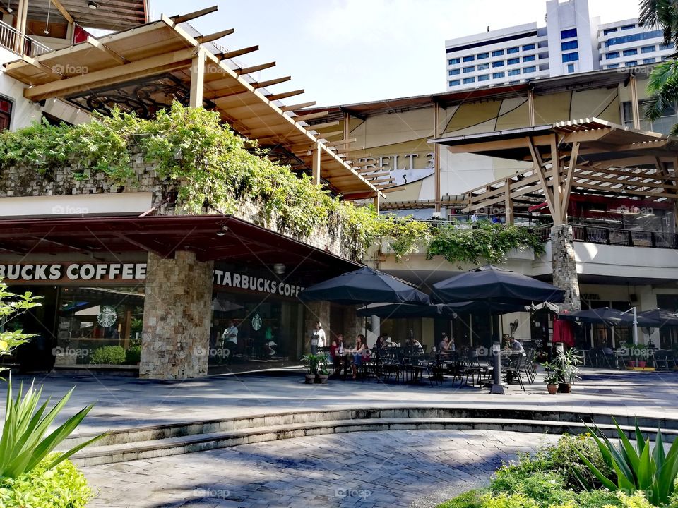 Café in Greenbelt Park, Makati City, Metro Manila, Luzon, Philippines
