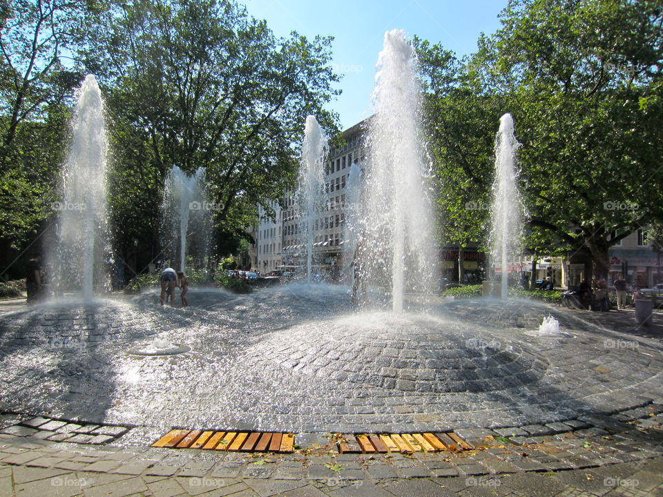 Park, Nature, Fountain, Water, Travel