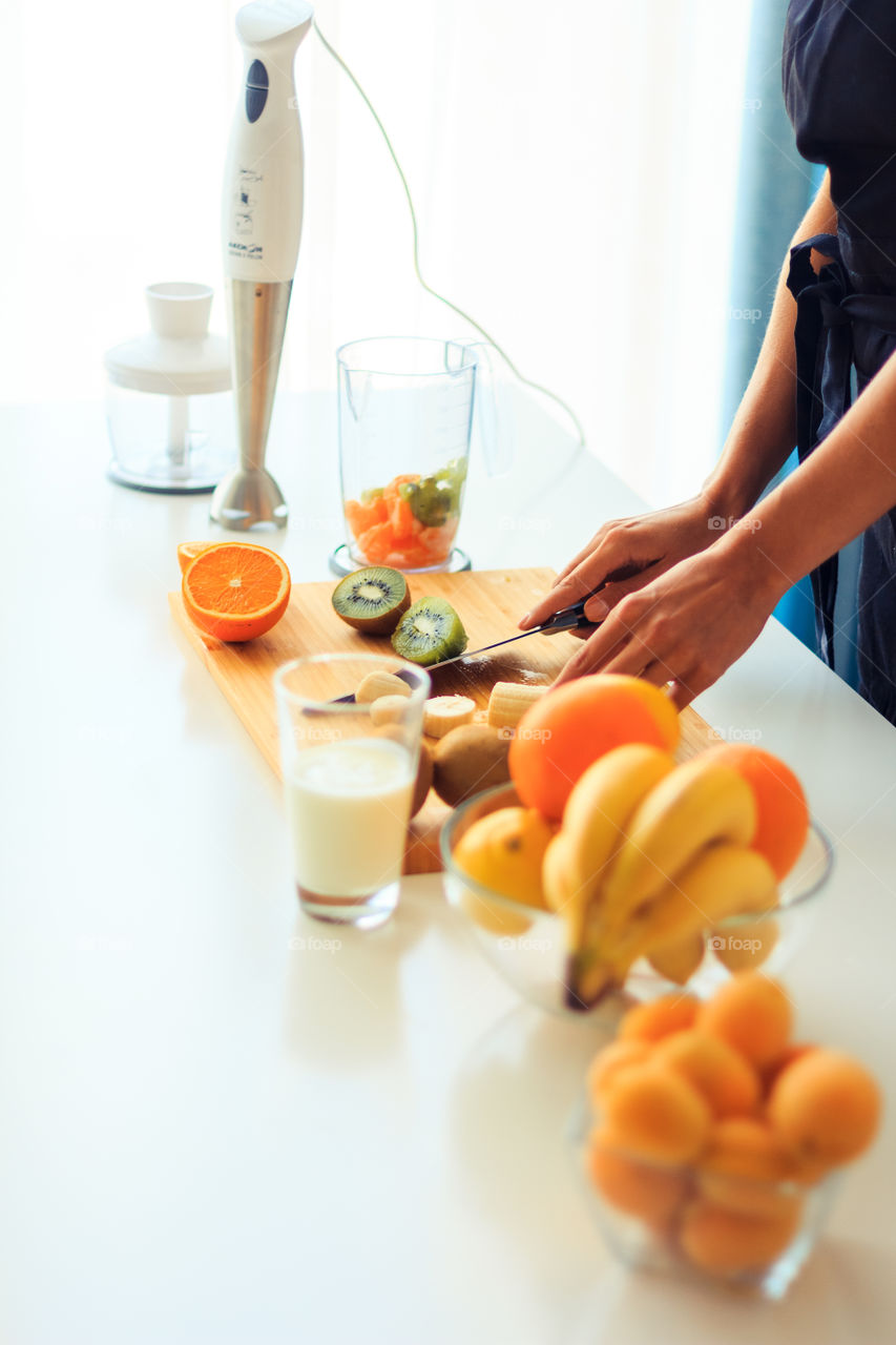 Cooking a smoothie drink