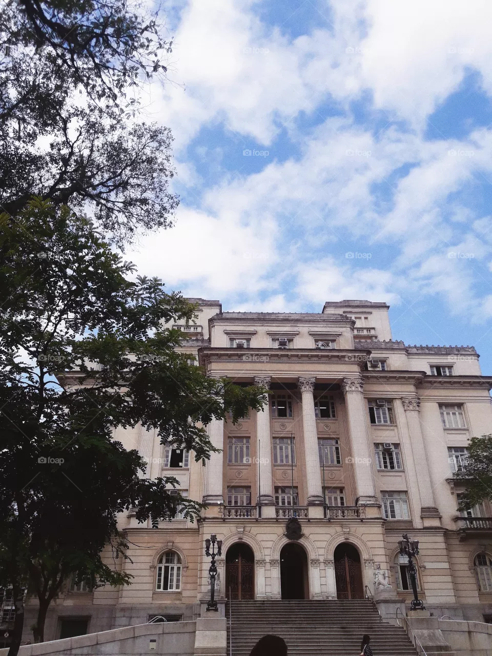 old building.