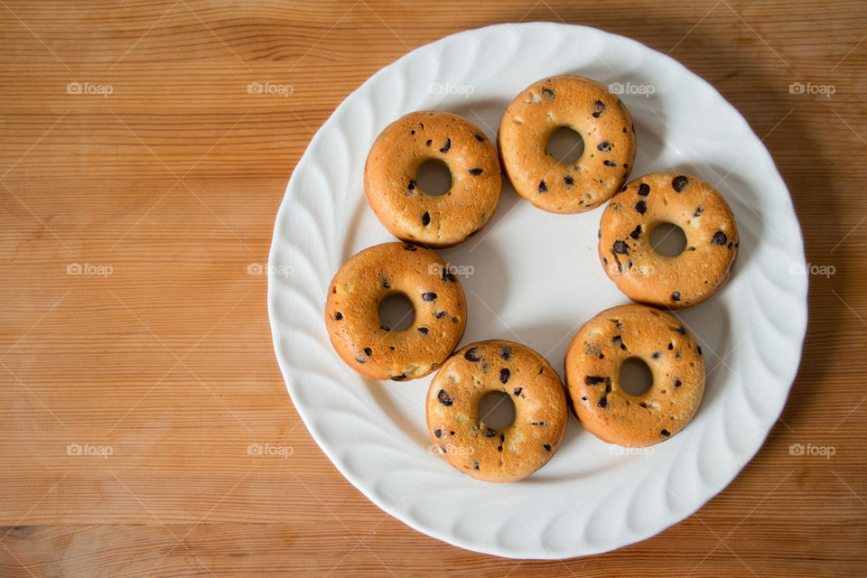 Chocolate chip banana donuts 