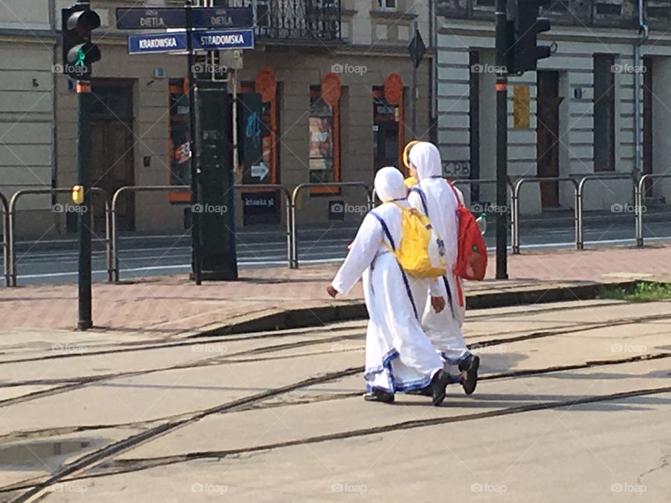 Walking with the nuns