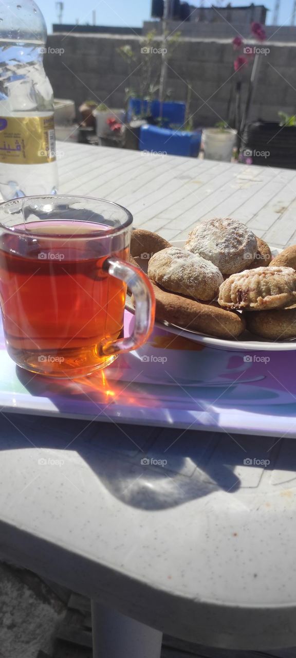 Tea with cake is fun and delicious