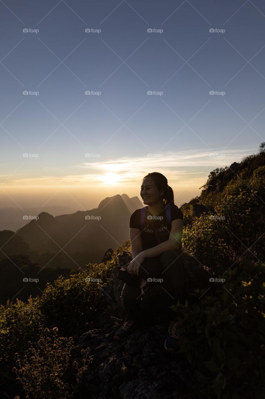 Fellow mountain trekker on Doi luang chiang dao photo spot Chiang mai Thailand