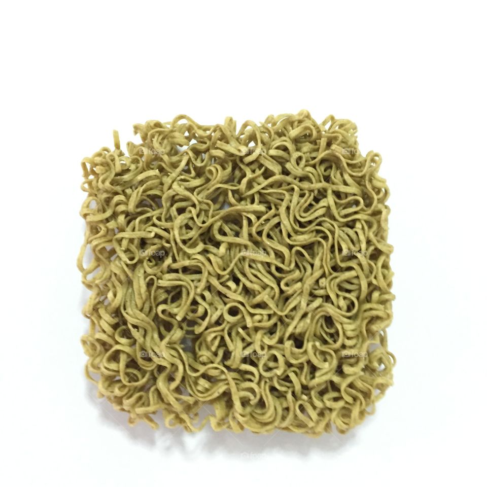 Instant noodles, isolated on white background great for any use.